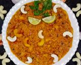 A picture of step 6 of Cashew Masala Curry.