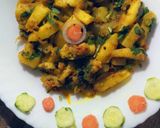 A picture of step 6 of Allu baingan fry.
