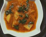 आलू प्याज़ टमाटर की सब्जी (aloo pyaz tamatar ki sabzi recipe in Hindi) रेसिपी चरण 5 फोटो