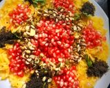 A picture of step 1 of Pomegranate salad.