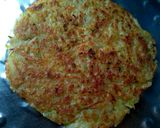 A picture of step 12 of Poha potato pan cake.