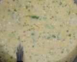 A picture of step 2 of Khandvi.