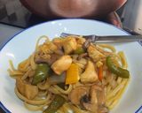 Foto del paso 3 de la receta Tallarines con pollo y verduras