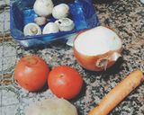 Foto del paso 1 de la receta: Picante de calabaza con champiñón y queso acompañado con arroz