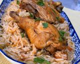 صورة لخطوة 10 من وصفة أرز بسماتي مع دجاج بالخضار
