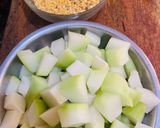 A picture of step 2 of Chow chow with moong dal.