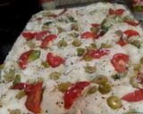Foto del paso 4 de la receta: Focaccia con Tomate Perita y Aceitunas Verdes