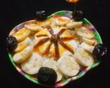 A picture of step 3 of Poha with mixed fruit fusion raita.