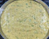 A picture of step 4 of Moong dal Dhokla.