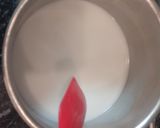 Hình bước làm 2 của món Panna cotta (dứa, cốt dừa, mứt mâm xôi)