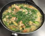 รูปขั้นตอนการทำที่ 9 ของ แกงเลียงอกไก่กุ้งสด + พริกแกงหัวกุ้ง
