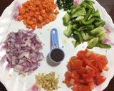 A picture of step 2 of Rava Upma.