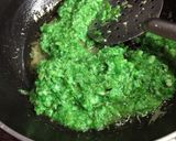 A picture of step 5 of Boondi Firni Kalakand Cake.