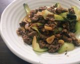 沙茶牛肉炒青江菜的食譜步驟4照片