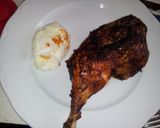A picture of step 6 of Light BBQ Chicken Thighs with Crispy Cecina.