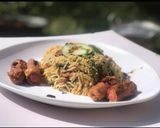 A picture of step 5 of Spicy sausage and spinach rice.