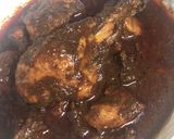 A picture of step 7 of Nagpur style Sauji chicken curry.