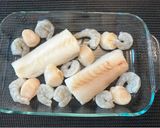 A picture of step 2 of Cod Mornay - this is an amazing Luxary Dish for a WOW.