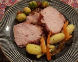 Foto del paso 11 de la receta: Jamón glaseado con miel al horno y verduras asadas