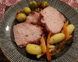 Foto del paso 11 de la receta: Jamón glaseado con miel al horno y verduras asadas