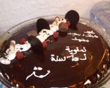 صورة لخطوة 4 من وصفة كيكة النيسكافي و الشوكولاته لعيد ميلاد اخ زوجي