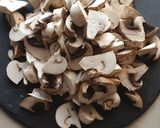 A picture of step 3 of Mushroom risotto.