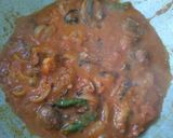 A picture of step 2 of Tomato Mushroom pulao with spiced buttermilk.