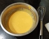 A picture of step 2 of Palak fritters chaat.