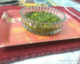A picture of step 1 of Corn palak.