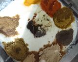 A picture of step 2 of Sajji with rice.