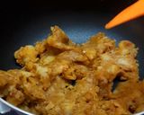 A picture of step 3 of Cheesy masala pav toasty Open pav sandwich.