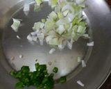 A picture of step 1 of Green peas spicy chaat.