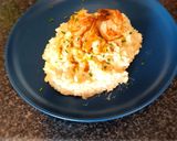A picture of step 5 of Risotto with mascarpone, lemon and king prawns.