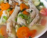 Foto langkah ke 5 dari resep Sop Ceker Bumbu Pala.