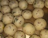 A picture of step 2 of Suji balls.