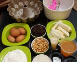 Foto langkah ke 1 dari resep Bolu Pisang Lapis Kacang Mete Oreo.