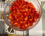 A picture of step 1 of Strawberry, Mint, and Chocolate Tiramisu (Egg-Free).