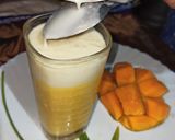 A picture of step 6 of Mango Dalgona Lassi.
