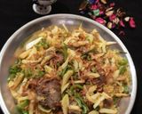 A picture of step 7 of Arabic Mandi Rice😃😃.