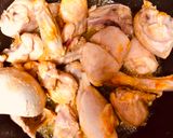 A picture of step 3 of Chicken karhai.