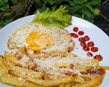 Foto langkah ke 5 dari resep Fried fried with chees&egg.