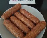 A picture of step 2 of My take on Chip Shop Sausages. 😘.