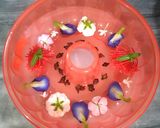 Foto langkah ke 3 dari resep Puding Susu Yogurt with Edible Flower / Hantaran / Gift.