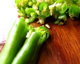 A picture of step 3 of Kothimbir Wadi - A popular Maharashtrian snack.