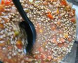 Foto del paso 3 de la receta: Sopa de lentejas con nopales y chorizo de pavo