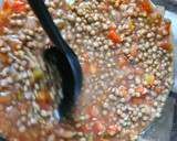 Foto del paso 3 de la receta: Sopa de lentejas con nopales y chorizo de pavo
