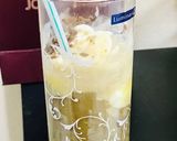 A picture of step 4 of Caramel Affogato coffee Italian dessert.
