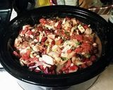 A picture of step 1 of Chicken Chili .