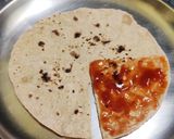 A picture of step 1 of Roti Pizza Wrap.