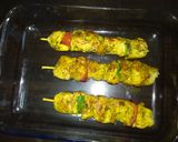 Фото кроку 4 до Куриные шашлычки в духовке / Chicken souvlaki in oven.